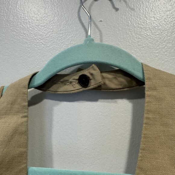 NWT Halter Vest Crop Top Gap Linen Cotton Beige Festival Western Women sz Medium - Picture 4 of 10